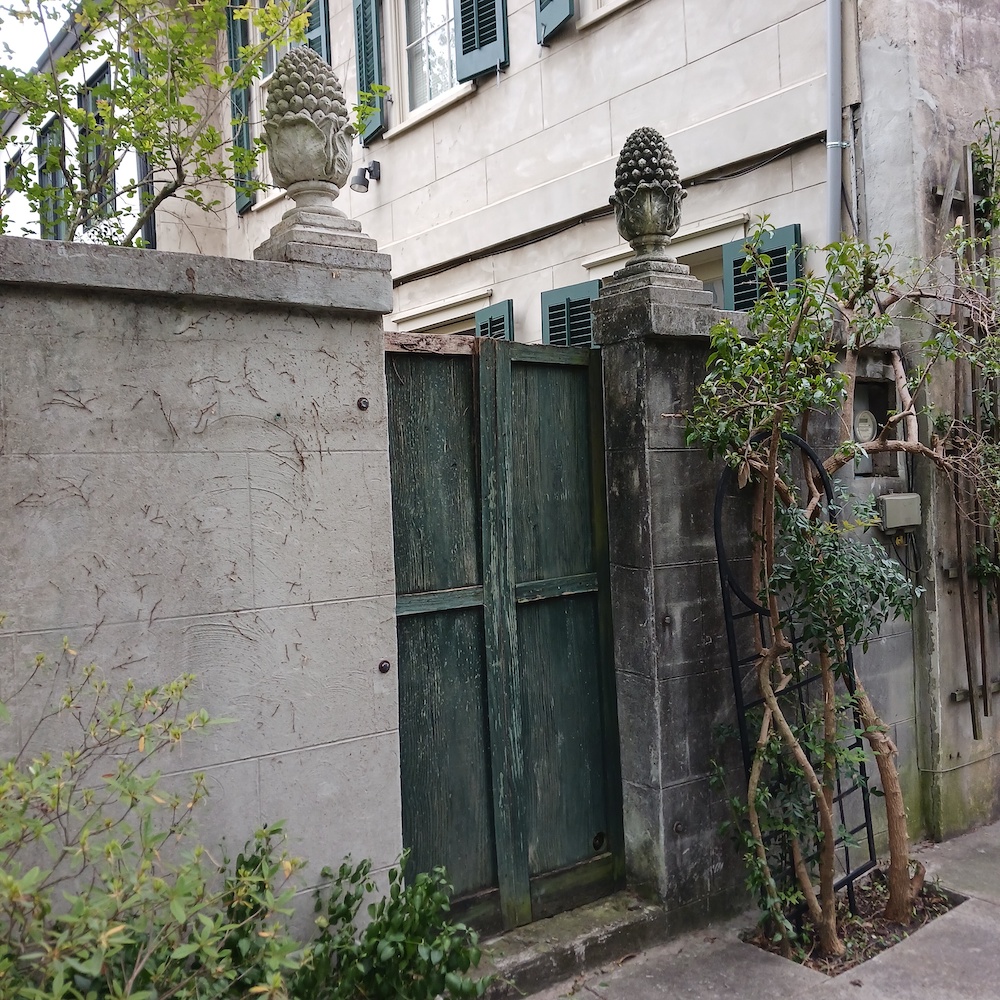 Mysterious garden entry