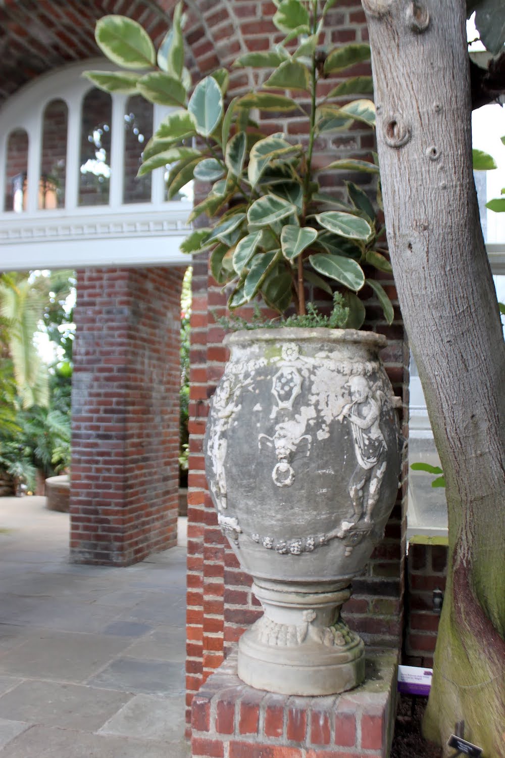 Victorian era concrete vase